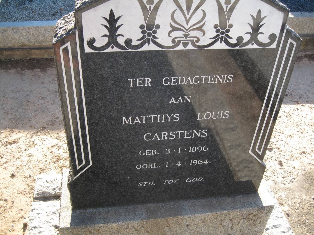 CARSTENS Matthys Louis 1896-1964