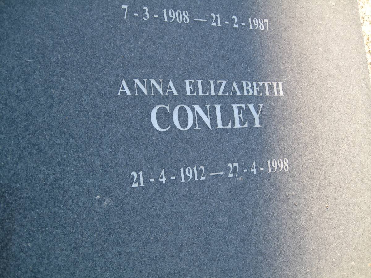 CONLEY Anna Elizabeth 1912-1998