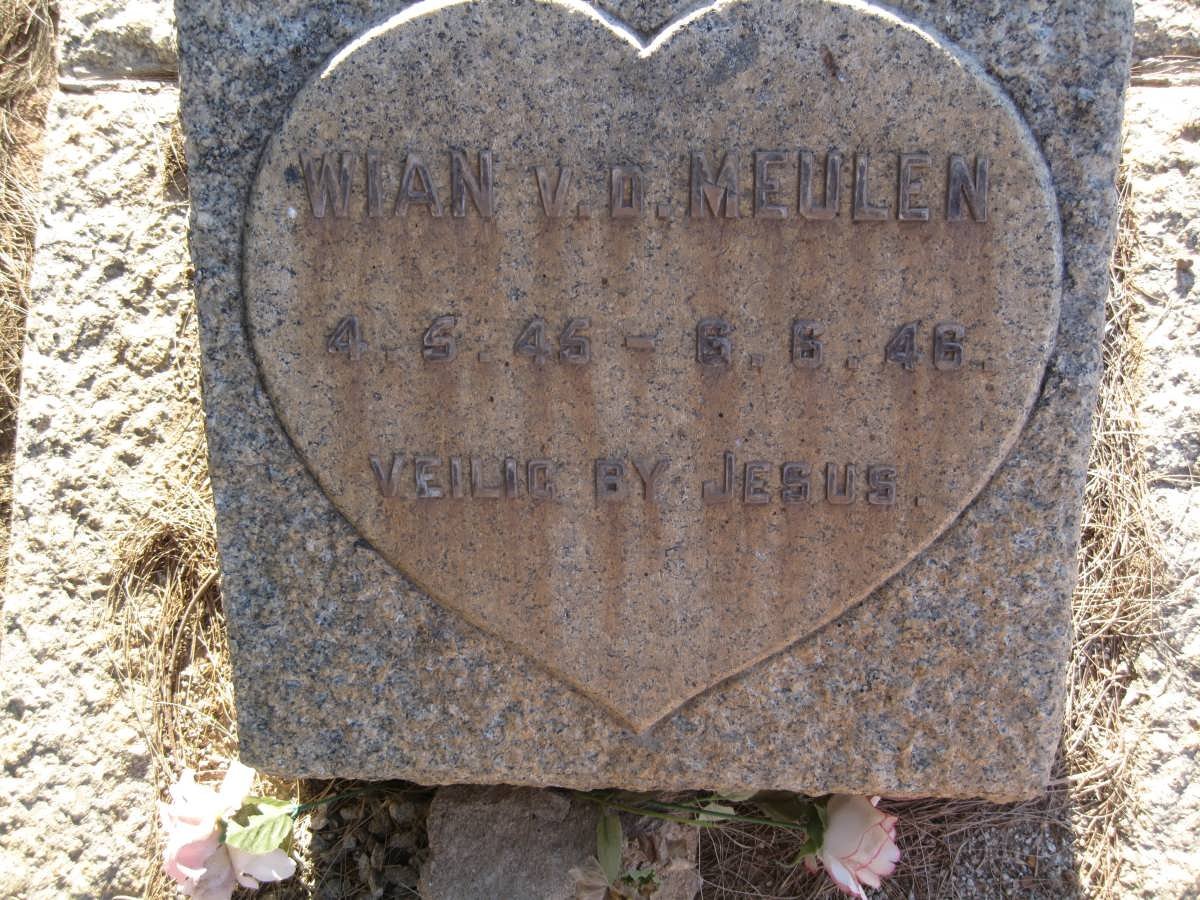 MEULEN Wian, v.d. 1945-1946