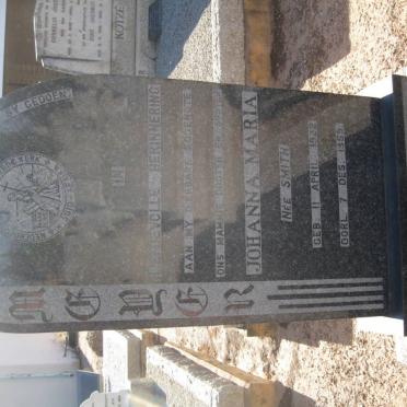 MEYER Johanna Maria  nee SMITH 1922-1959