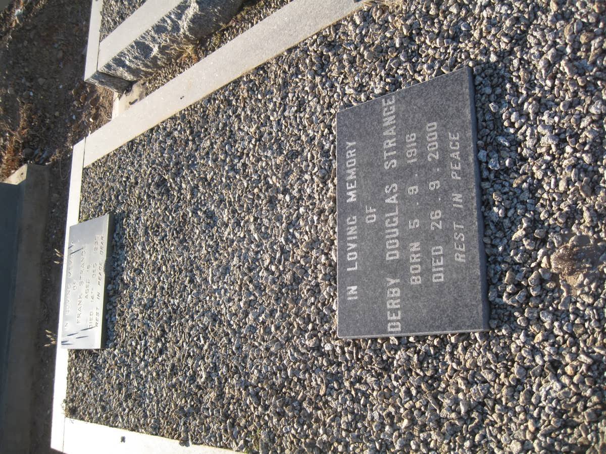STRANGE Derby Douglas 1916-2000 :: STRANGE Frank -1930