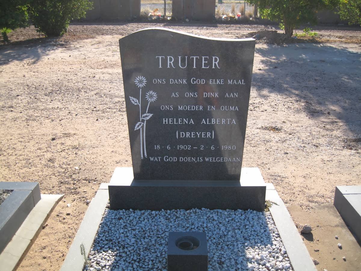 TRUTER Helena Alberta nee DREYER 1902-1980