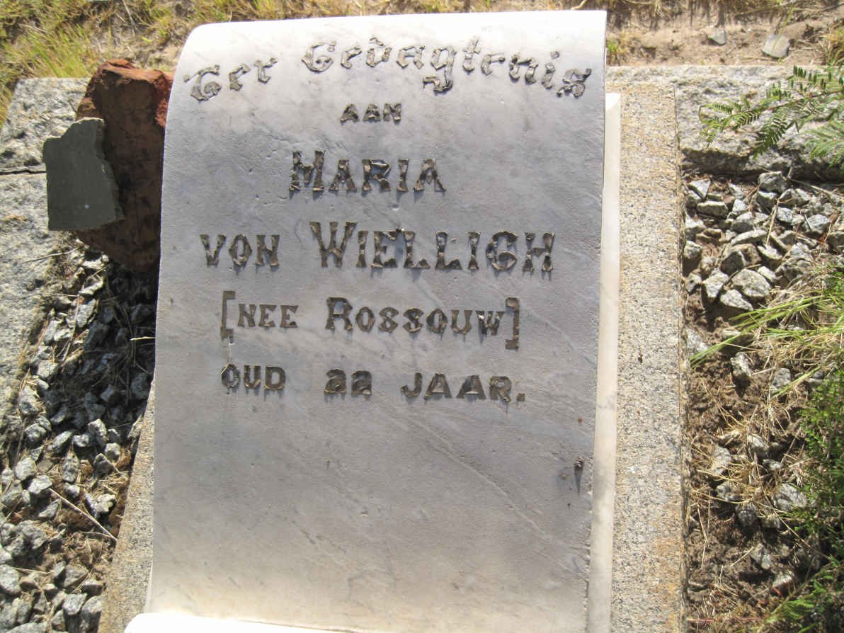 WIELLIGH Maria, von nee ROSSOUW