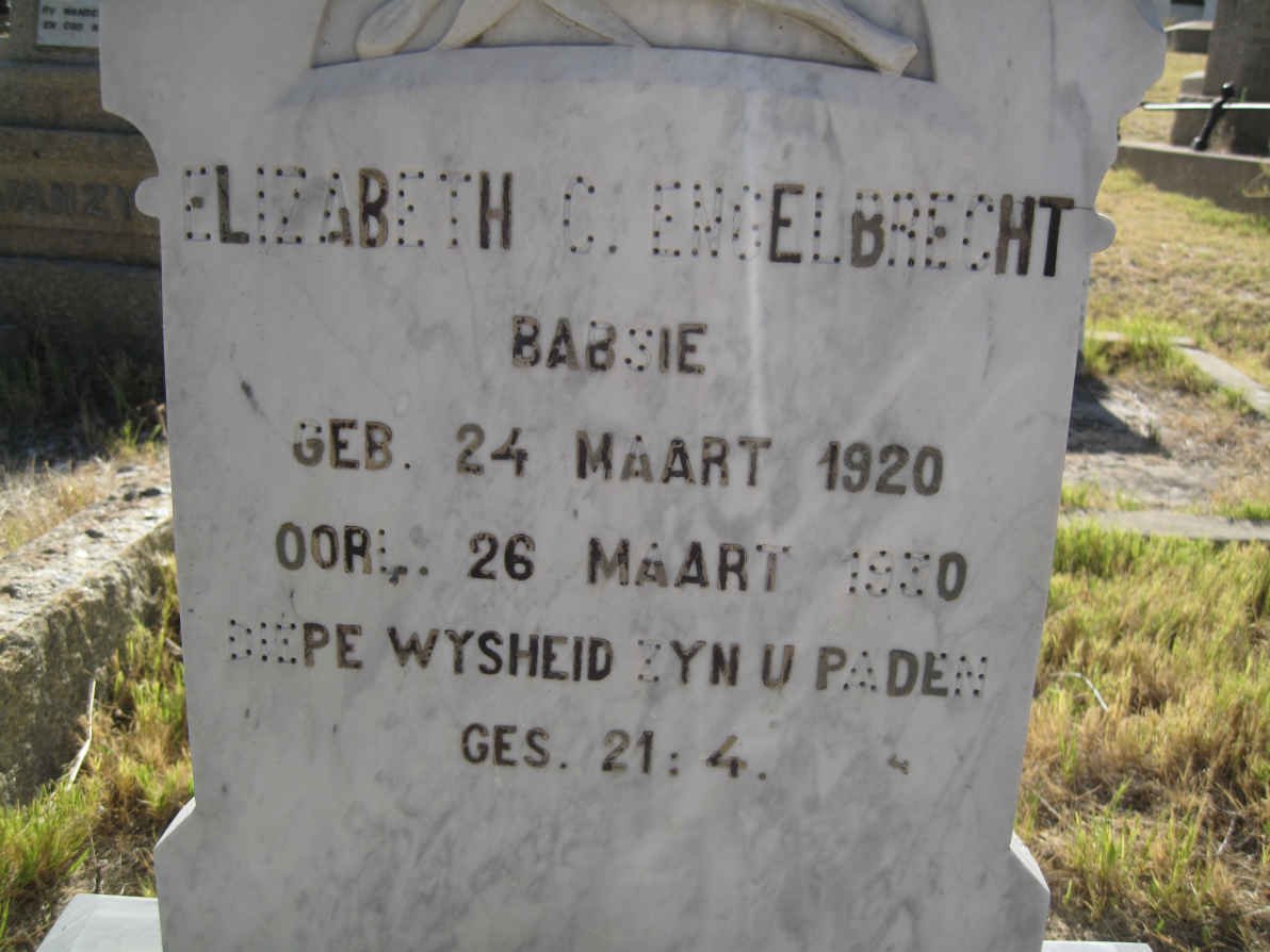 ENGELBRECHT Elizabeth C. 1920-1930