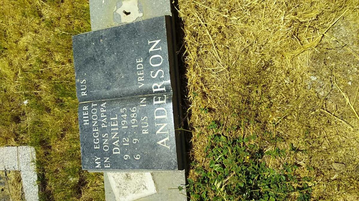 ANDERSON Daniel 1945-1986