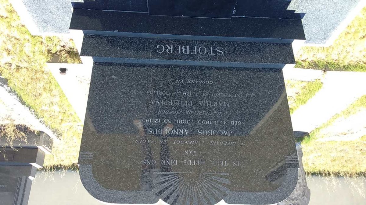 STOFBERG Jacobus Arnoldus 1890-1956 &amp; Martha Philippina STOFBERG 1895-1976