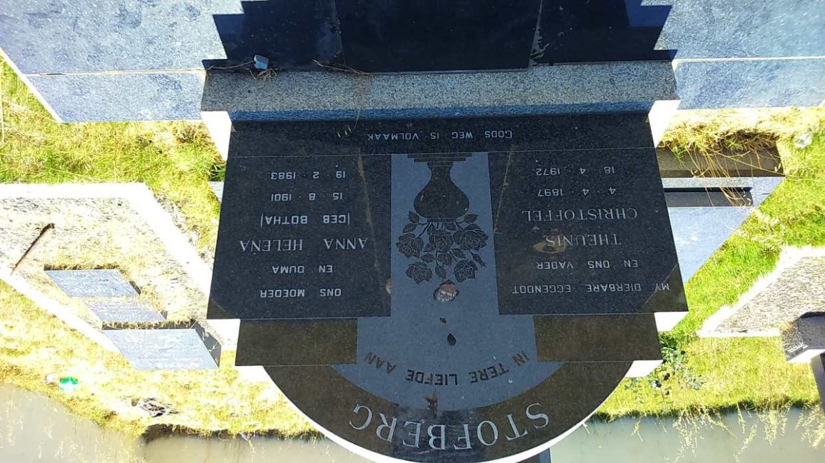 STOFBERG Theunis Christoffel 1897-1972 &amp; Anna Helena BOTHA 1901-1983