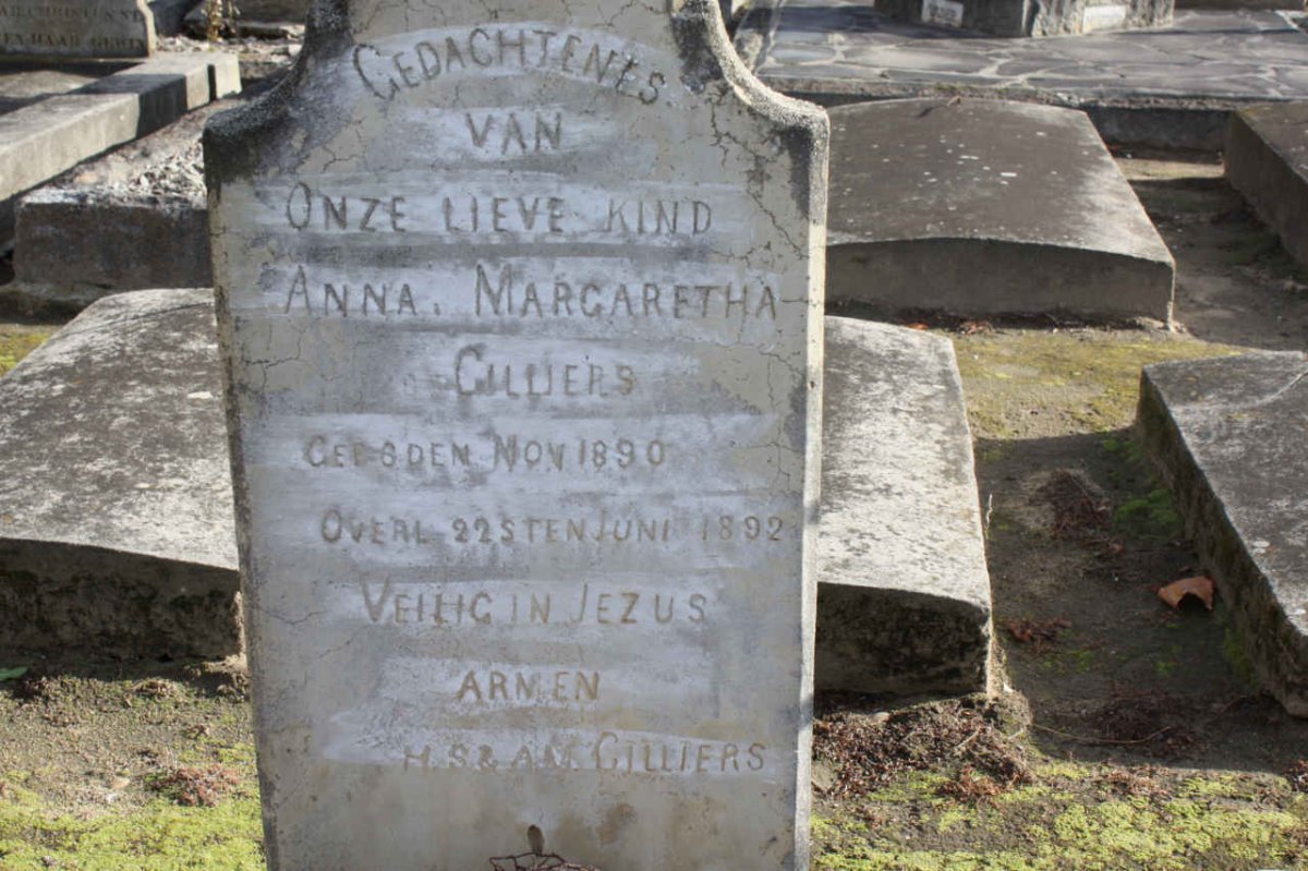 CILLIERS Anna Margaretha 1890-1892