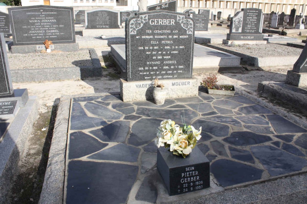 GERBER Wynand Andries 1910-1982 &amp; Ella Petrus 1917-1967 :: GERBER Pieter 1936-1997