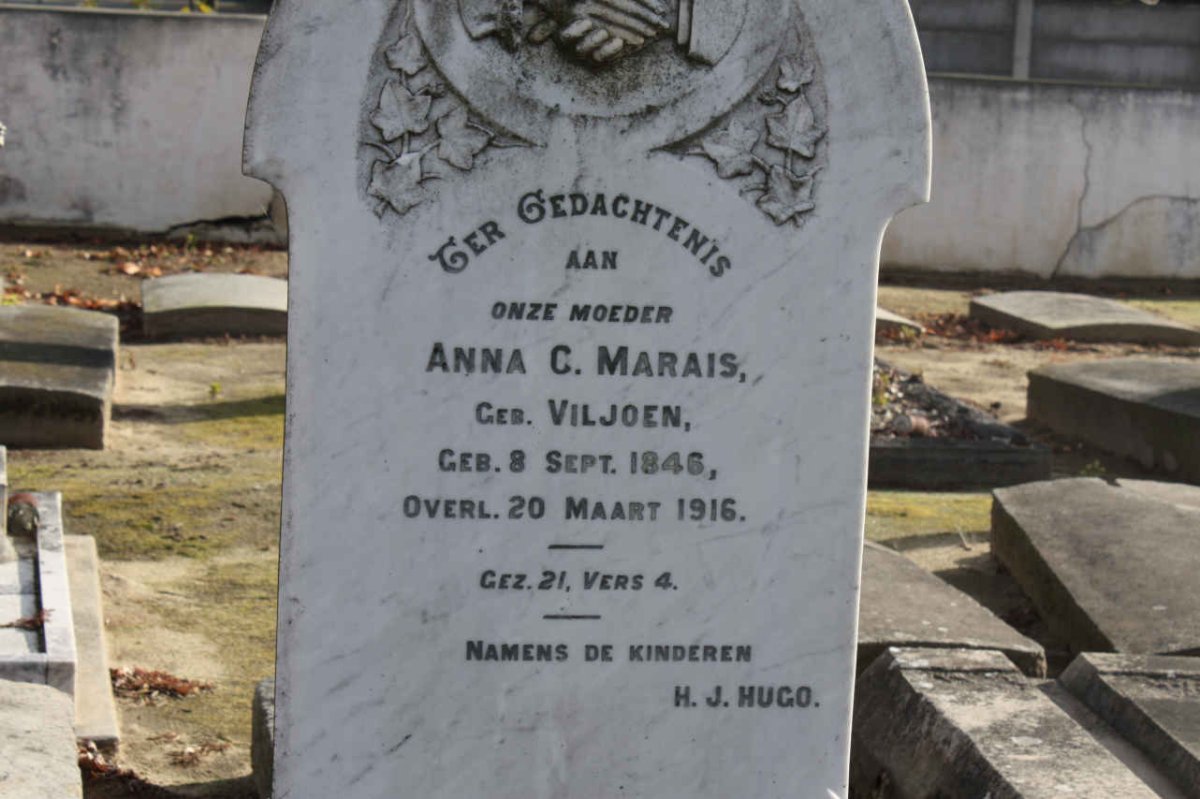 MARAIS Anna C. nee VILJOEN 1846-1916
