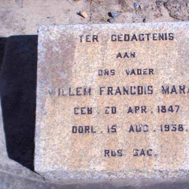 MARAIS Willem Francois 1847-1938