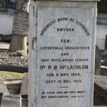 Mc LACHLAN P.R. 1864-1913 