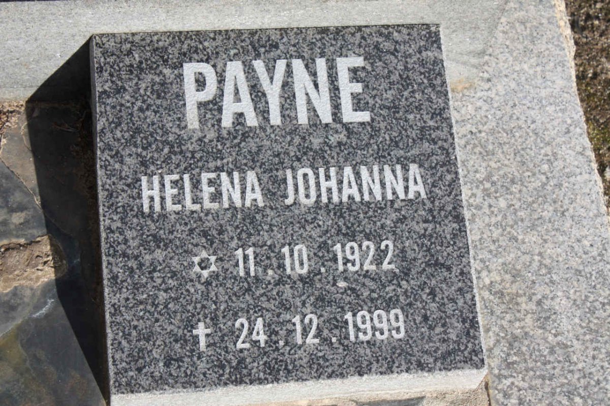 PAYNE Helena Johanna 1922-1999
