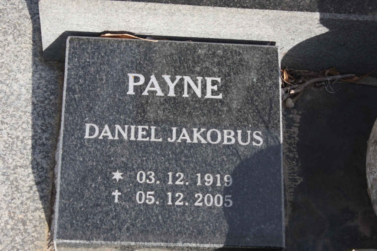 PAYNE Daniel Jakobus 1919-2005