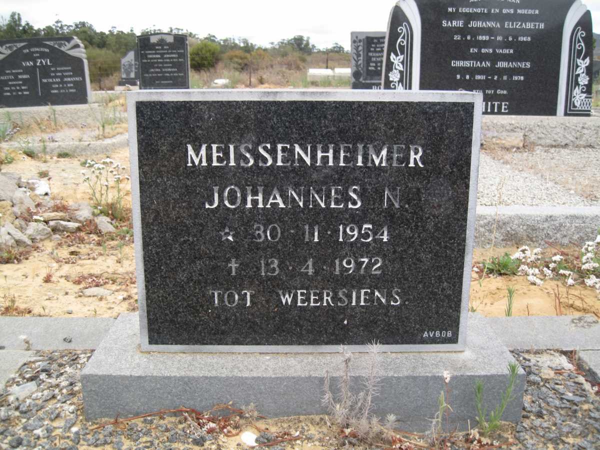 MEISSENHEIMER Johannes N. 1954-1972
