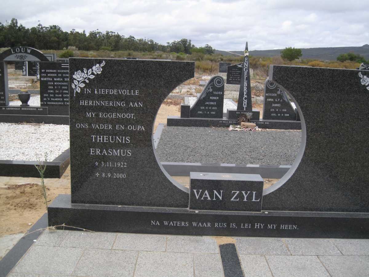 ZYL Theunis Erasmus, van 1922-2000