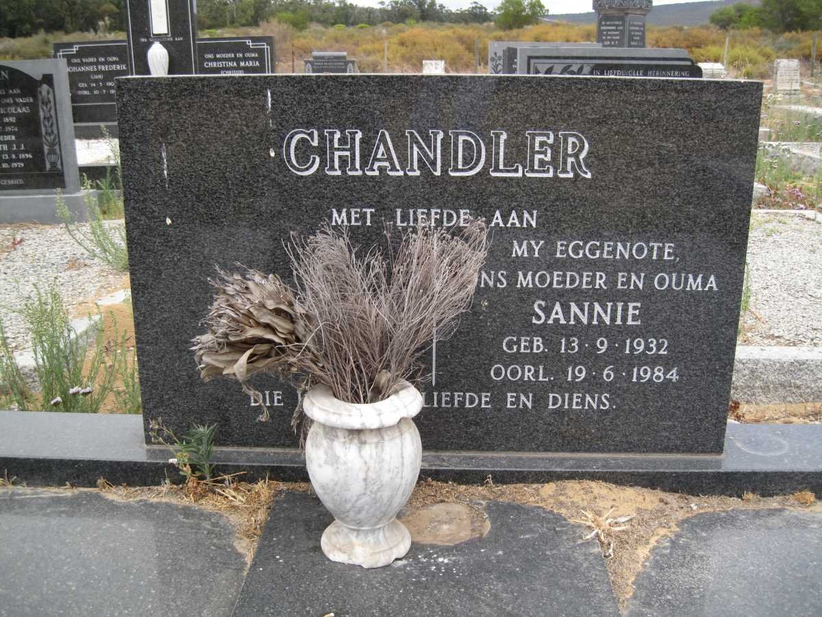 CHANDLER Sannie 1932-1984