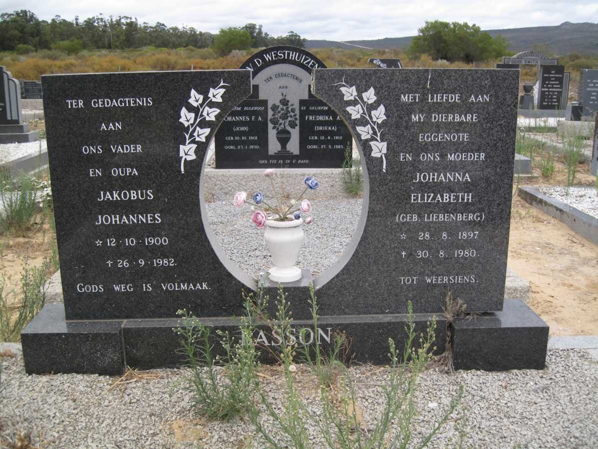 BASSON Jakobus Johannes 1900-1982 &amp; Johanna Elizabeth LIEBENBERG 1897-1980