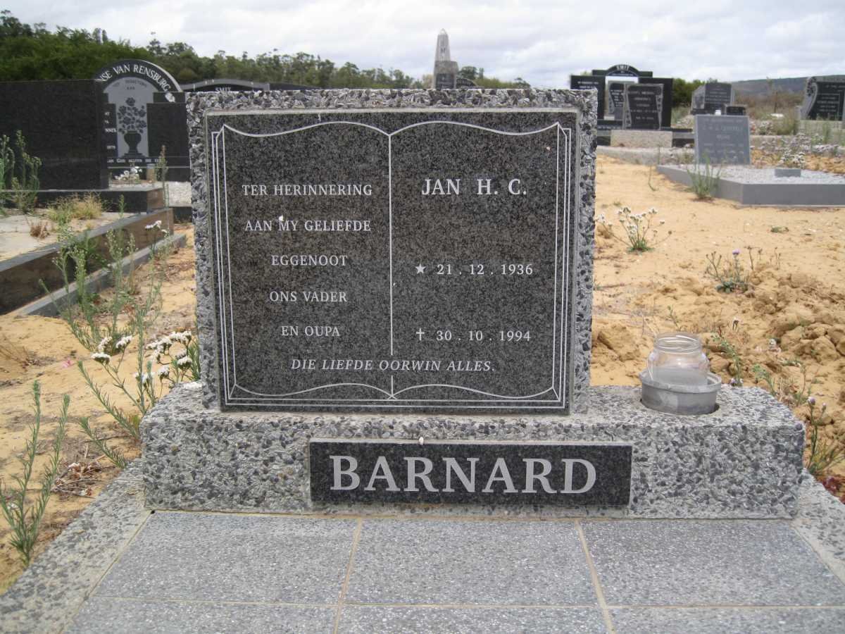 BARNARD Jan H.C. 1936-1994