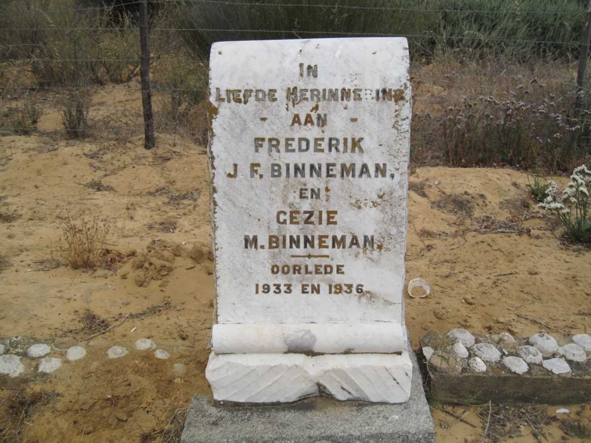 BINNEMAN Frederik J.F. -1933 &amp; Gezie M. -1936