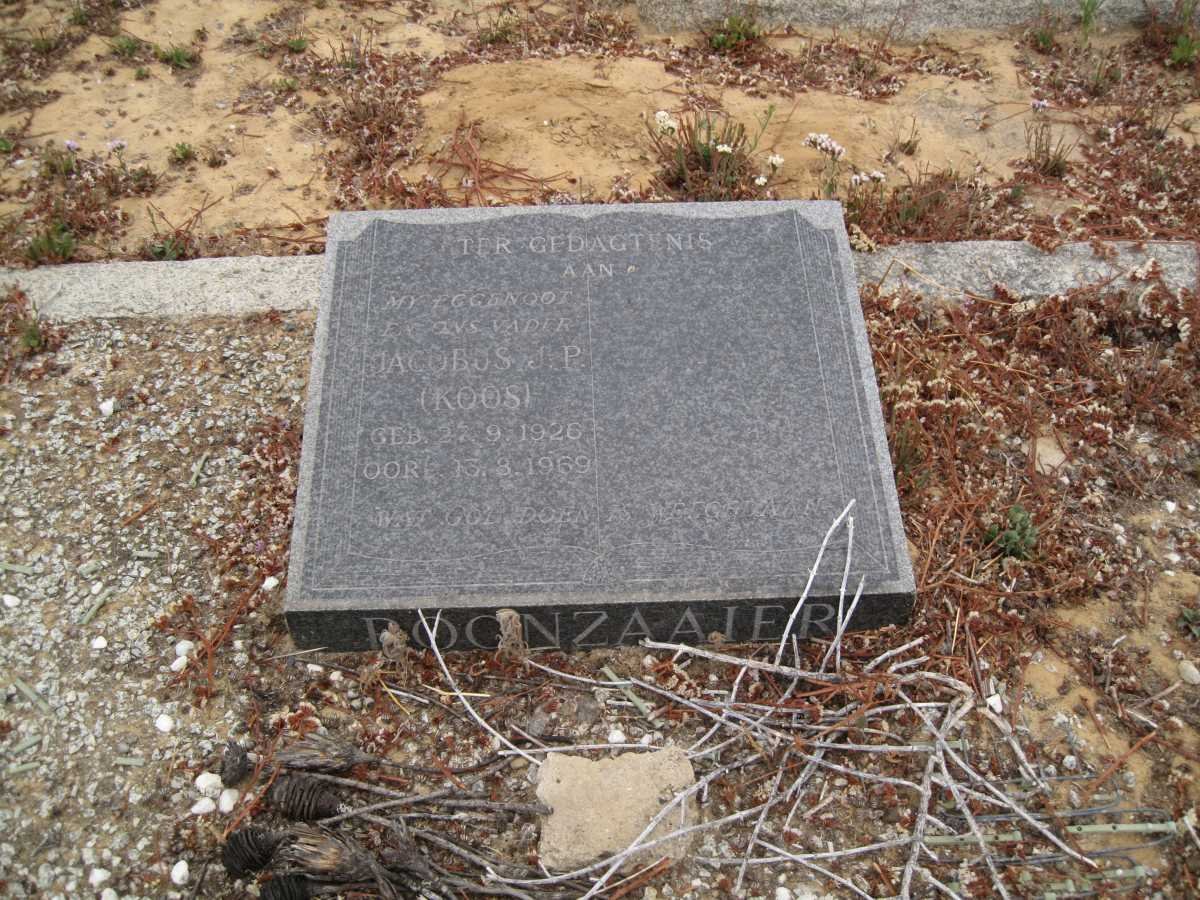 BOONZAAIER Jacobus J.P. 1926-1969