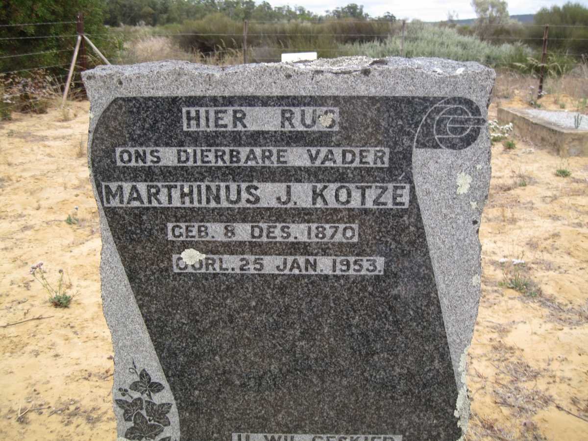 KOTZE Marthinus J. 1870-1953