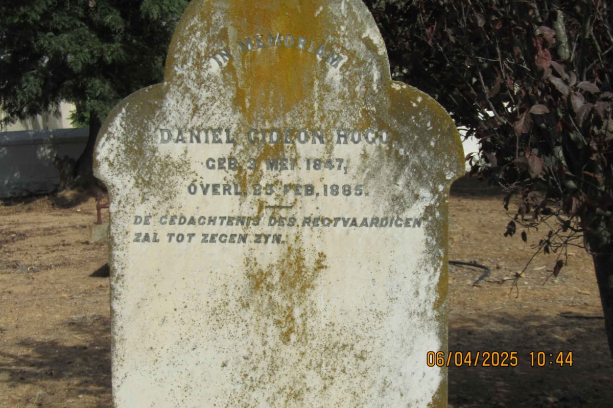 HUGO Daniel Gideon 1847-1885