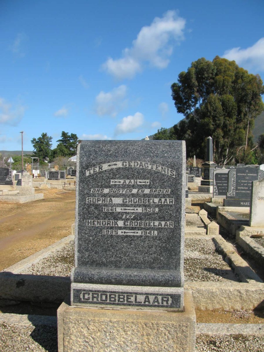 GROBBELAAR Hendrik 1885-1941 :: GROBBELAAR Sophia 1861-1938