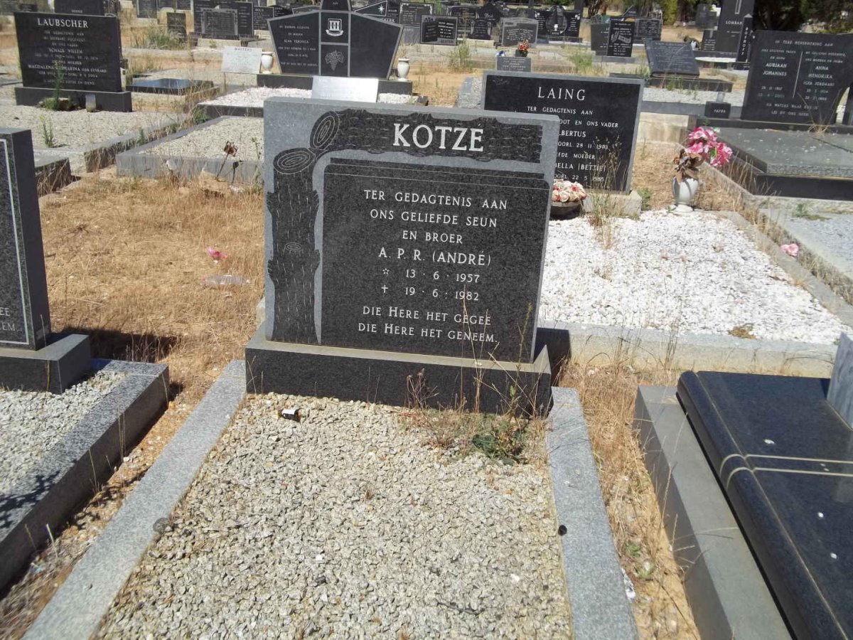 KOTZE A.P.R. 1957-1982