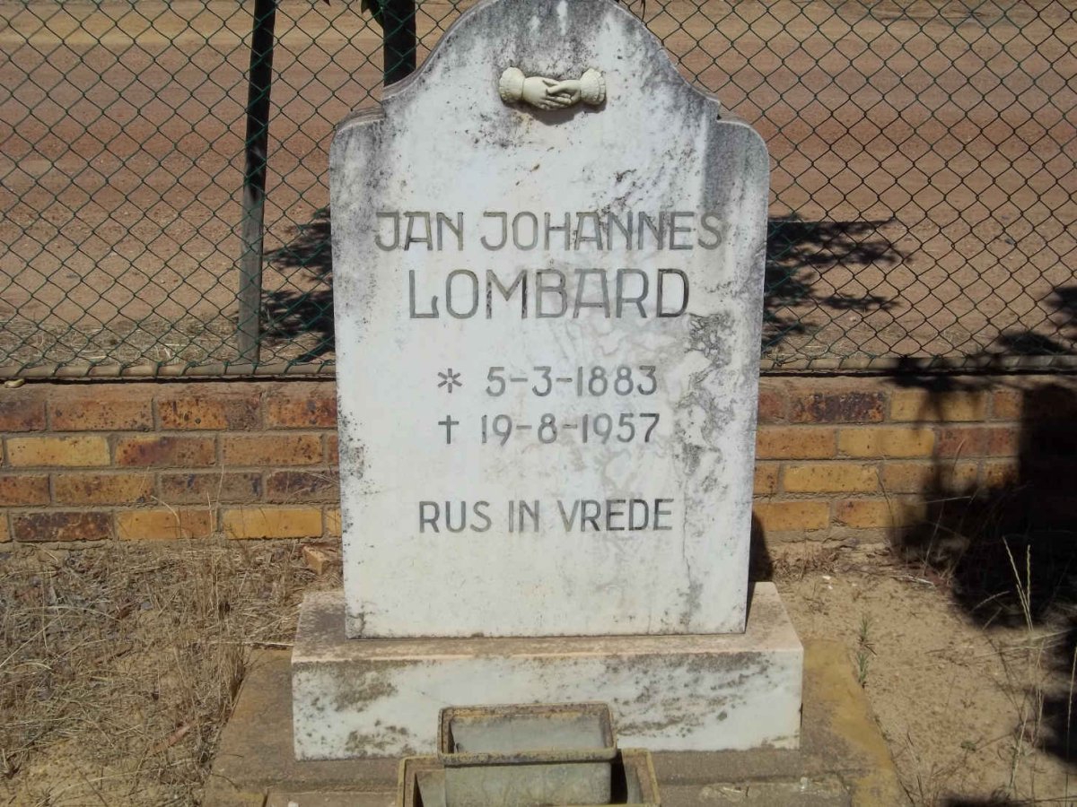 LOMBARD Jan Johannes 1883-1957