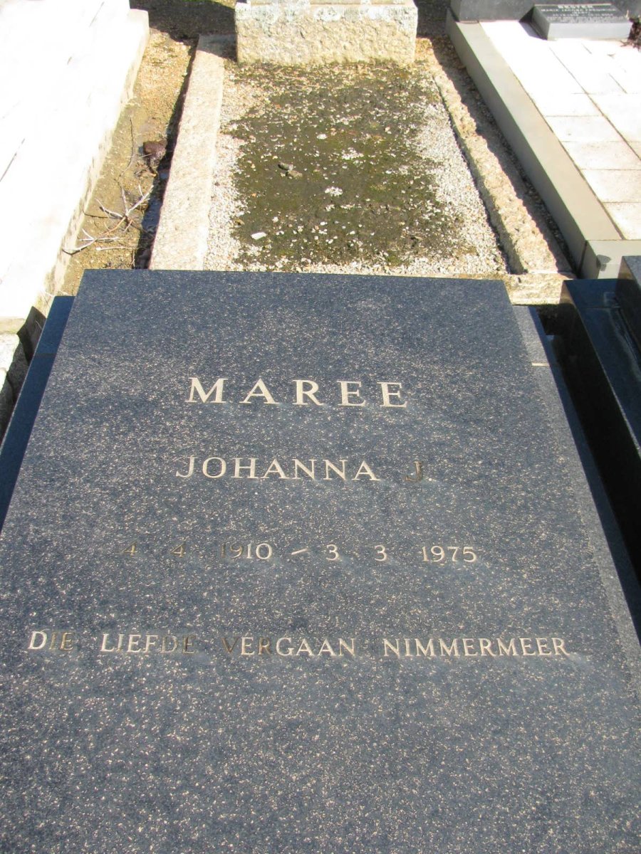 MAREE Lukas Marthinus 1915-1981 &amp; Johanna J. 1910-1975