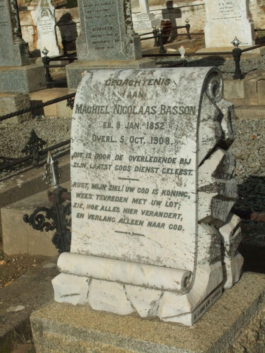 BASSON Machiel Nicolaas 1852-1908