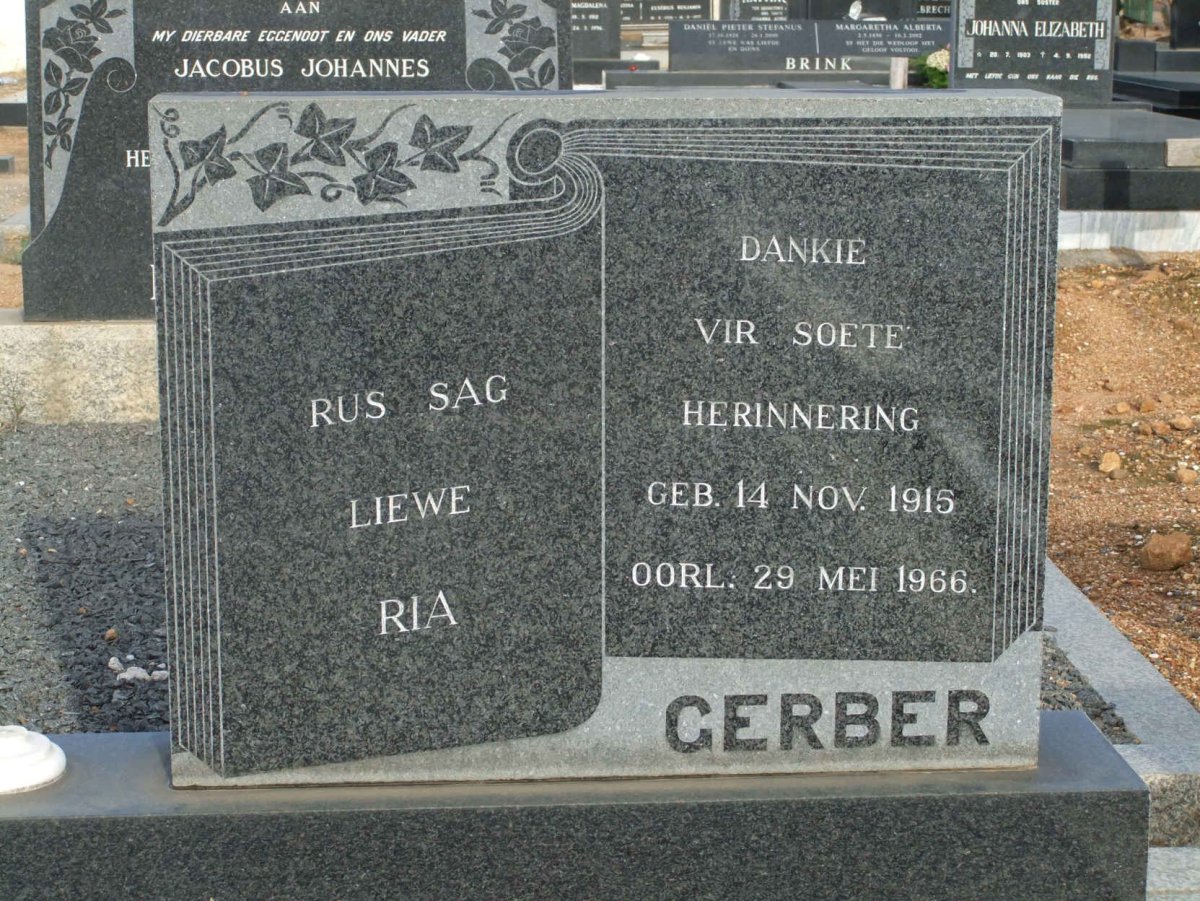 GERBER Ria 1915-1966