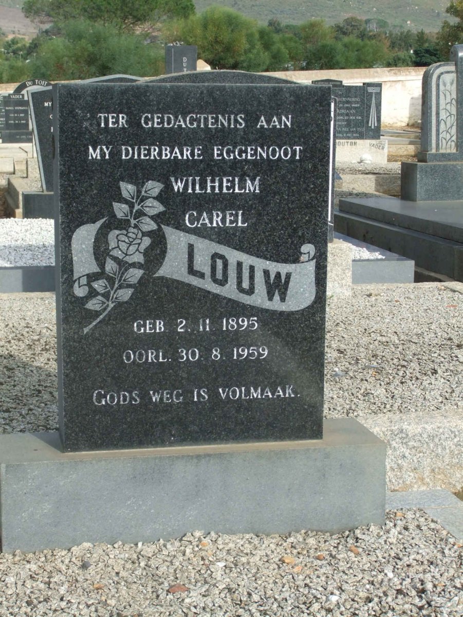 LOUW Wilhelm Carel 1895-1959