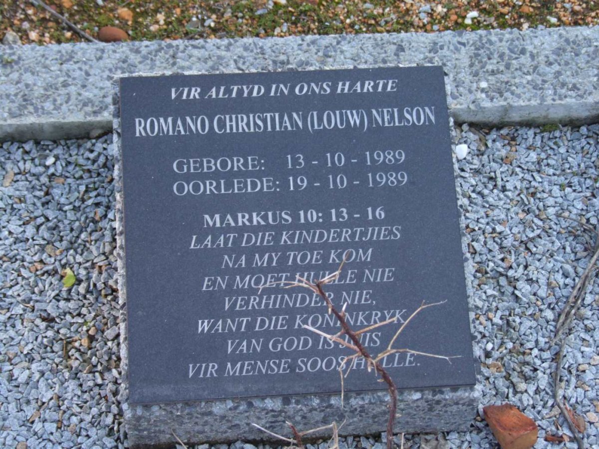 NELSON Romano Christian 1989-1989