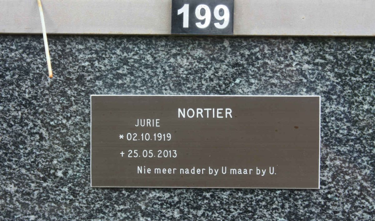 NORTIER Jurie 1919-2013