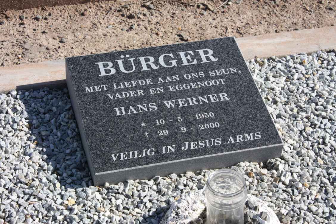 BÜRGER Hans Werner 1950-2000