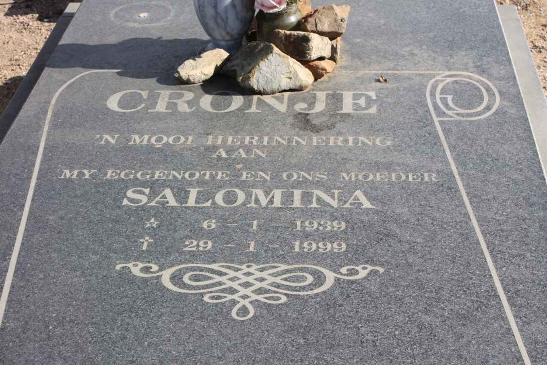 CRONJE Salomina 1939-1999