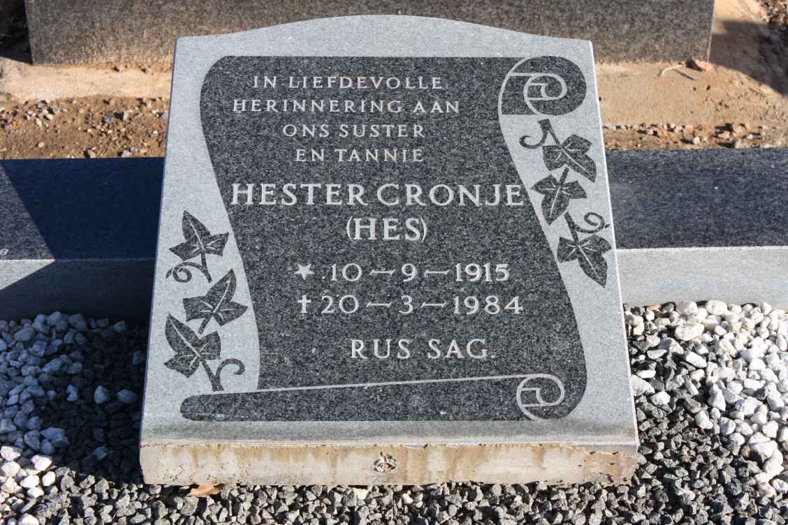 CRONJE Hester 1915-1984