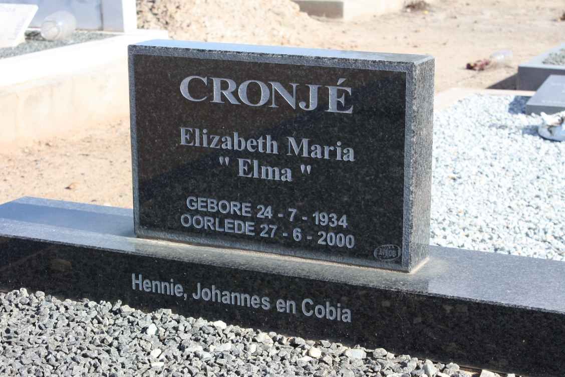 CRONJÉ Elizabeth Maria 1934-2000