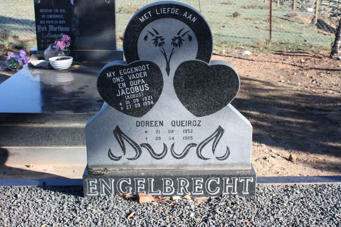 ENGELBRECHT Jacobus 1921-1994 :; ENGELBRECHT Doreen Queiroz 1952-1985