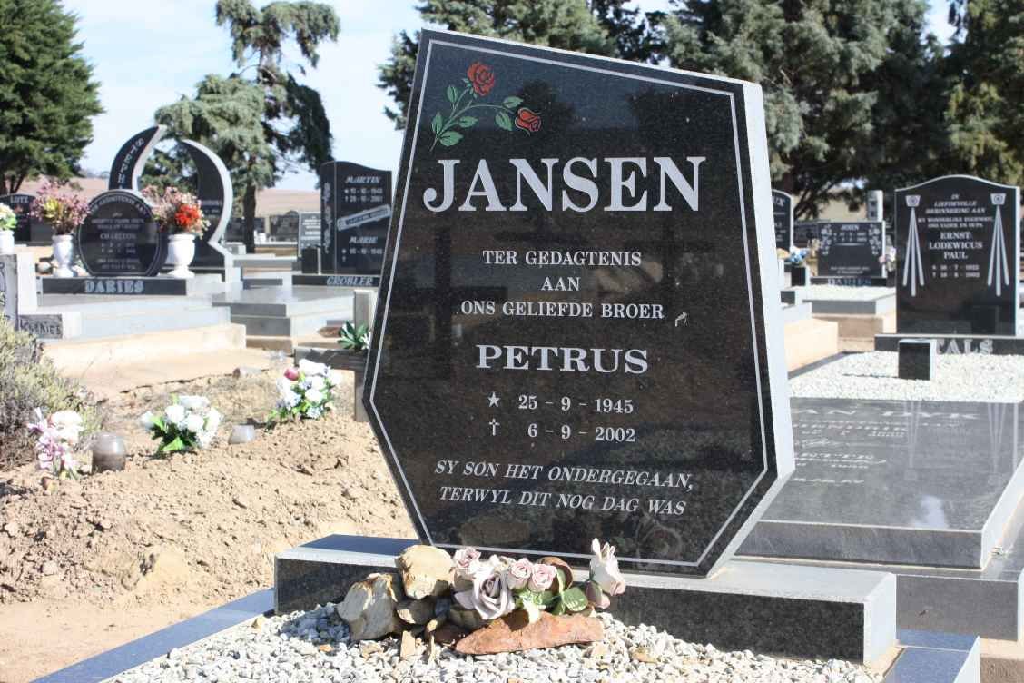 JANSEN Petrus 1945-2002