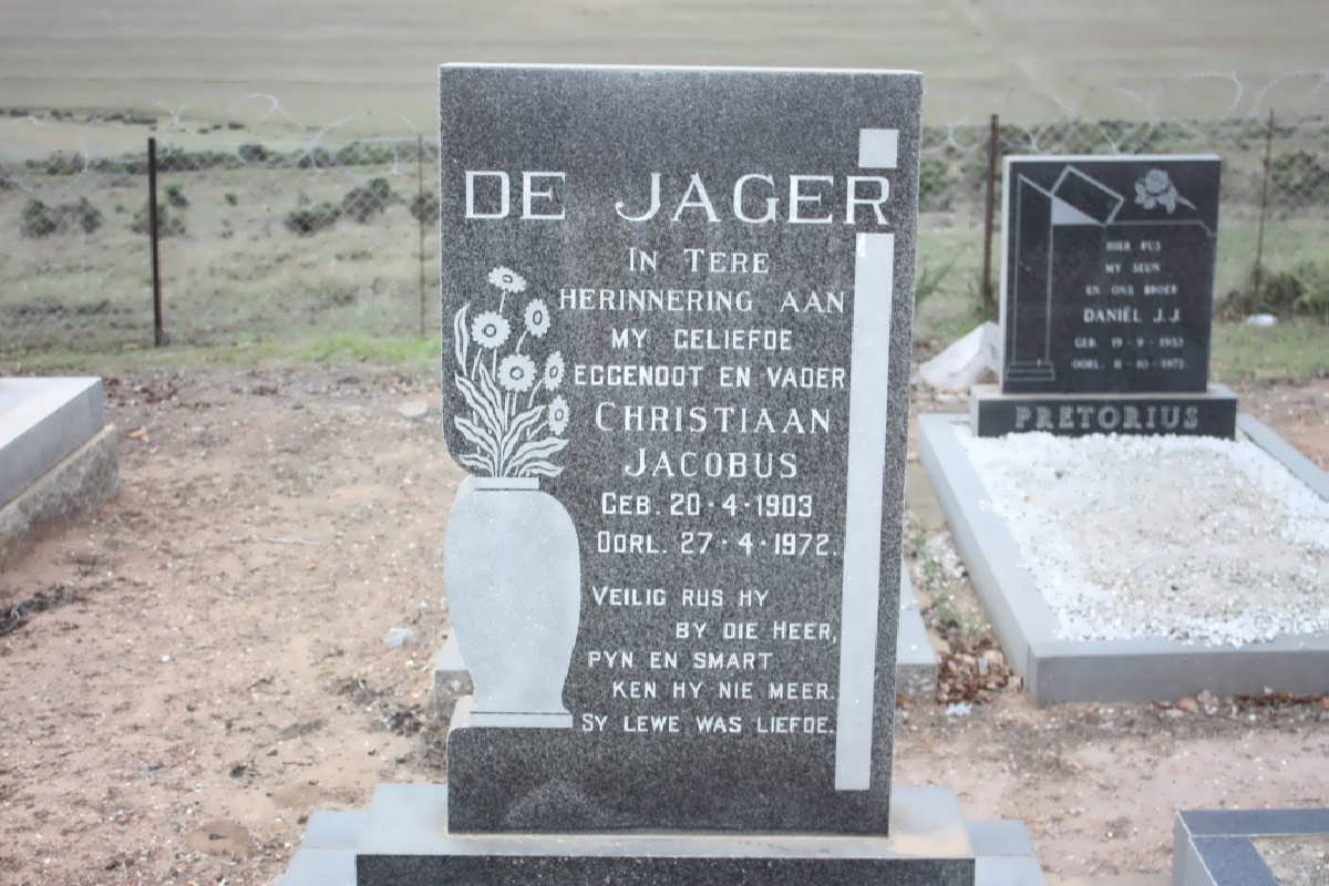JAGER Christiaan Jacobus, de 1903-1972