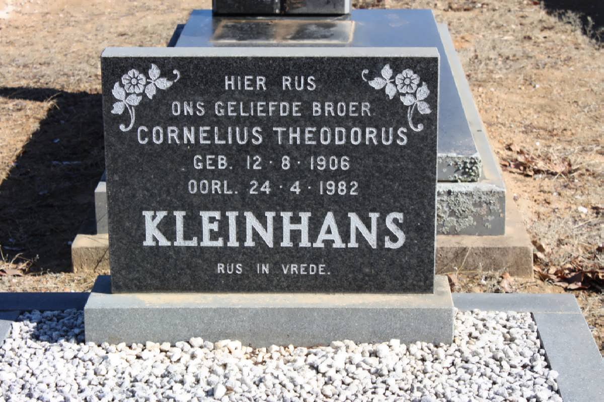 KLEINHANS Cornelius Theodorus 1906-1982