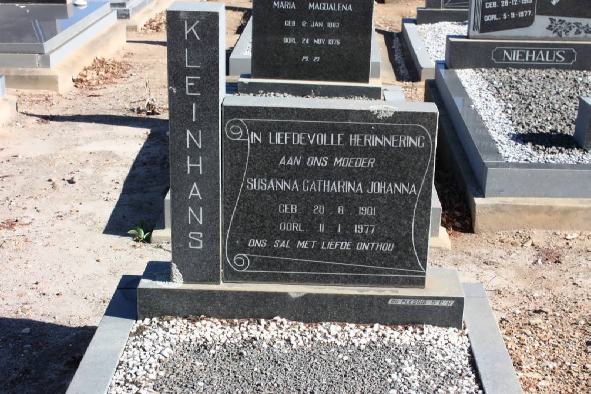 KLEINHANS Susanna Catharina Johanna 1901-1977