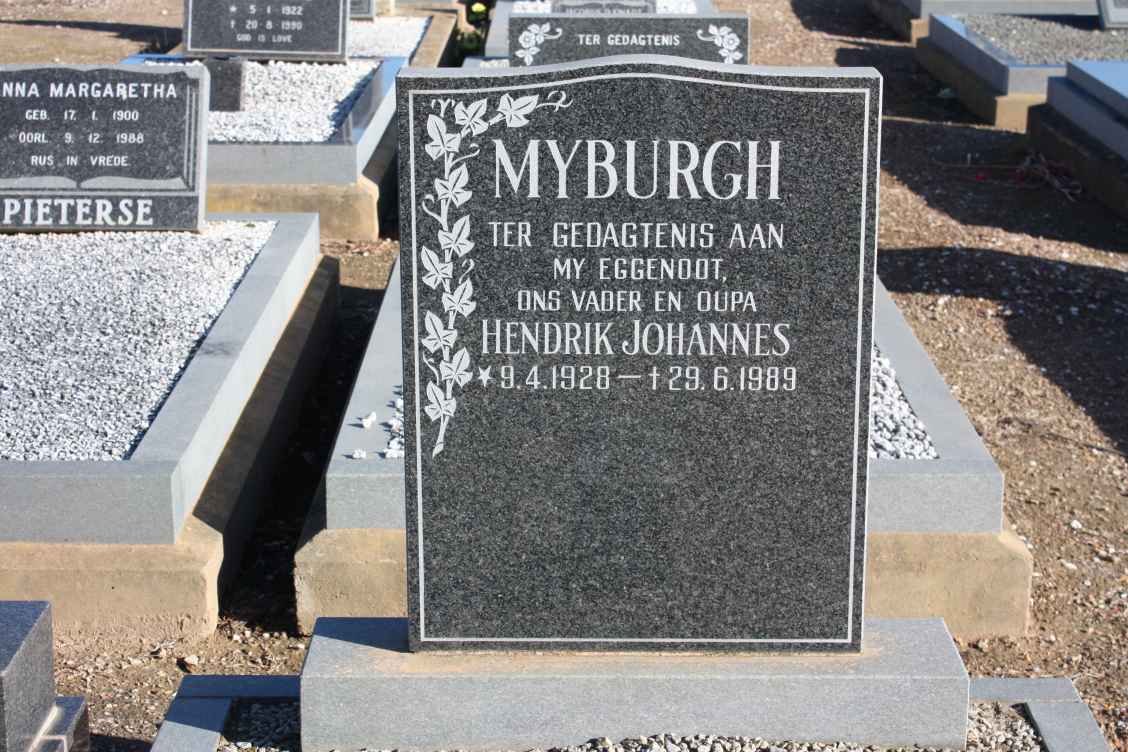 MYBURGH Hendrik Johannes 1928-1989