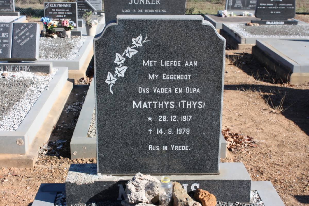 M??S  Matthys 1917-1978
