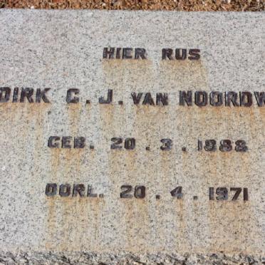 NOORDWYK Dirk C.J., van 1888-1971