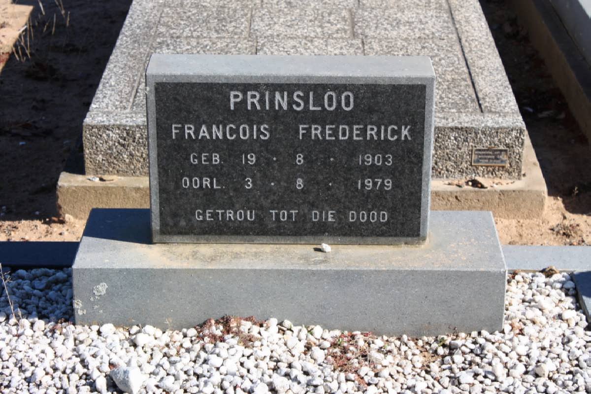PRINSLOO Francois Frederick 1903-1979