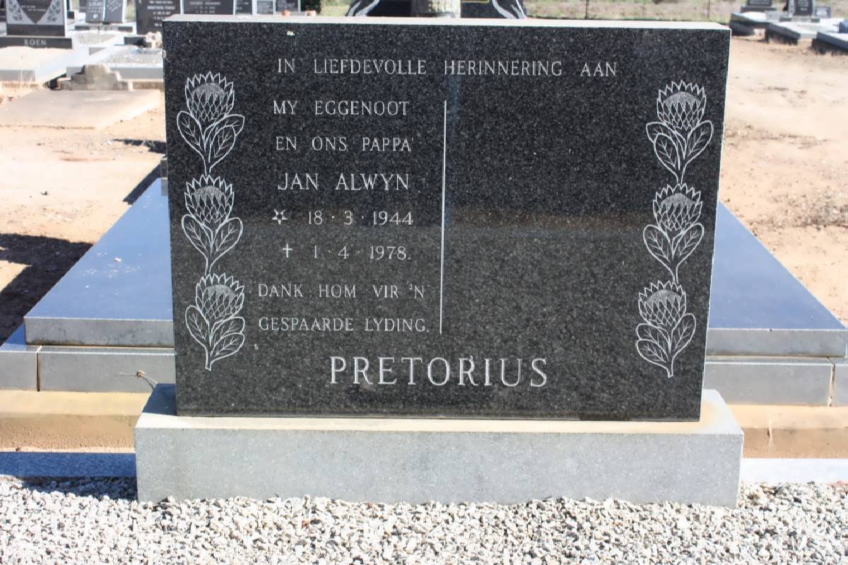 PRETORIUS Jan Alwyn 1944-1978